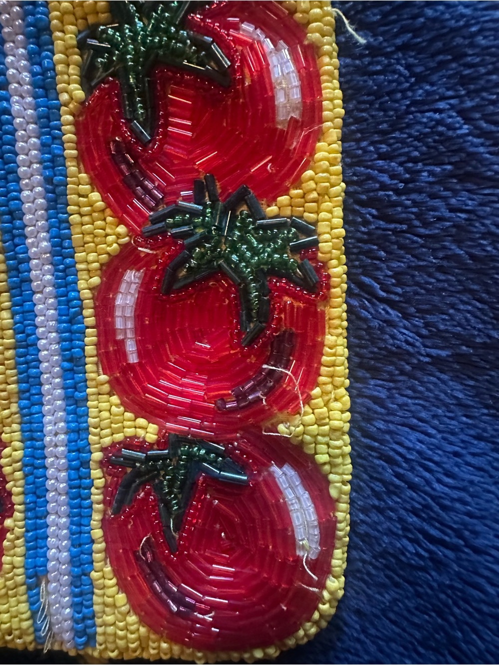 Anthropologie Beaded Tomato Pouch - Picture 5 of 7